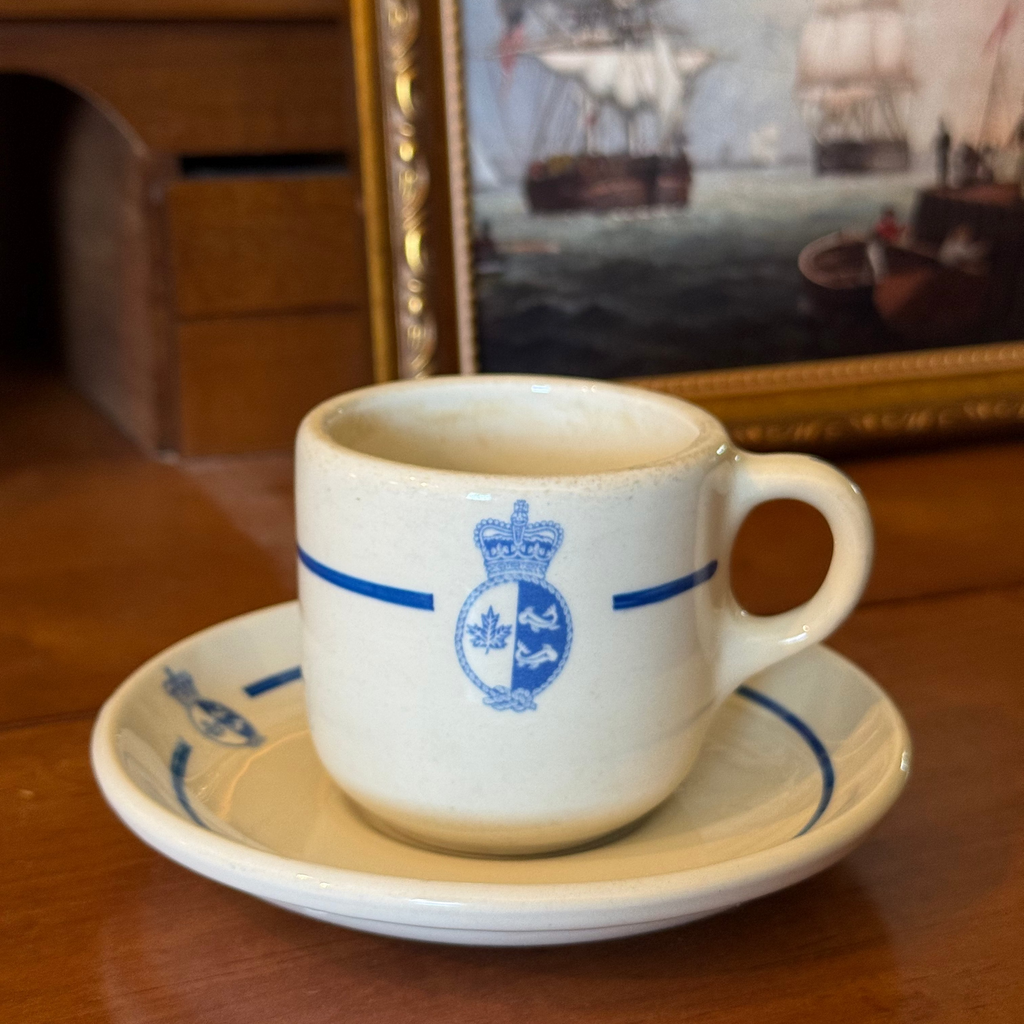 Vintage 1963 Grindley Canadian Coast Guard Crest Cup & Saucer Set