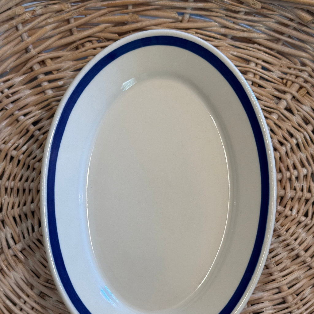 Vintage 1955 Homer Laughlin US Navy Wardroom Oval Serving Dish