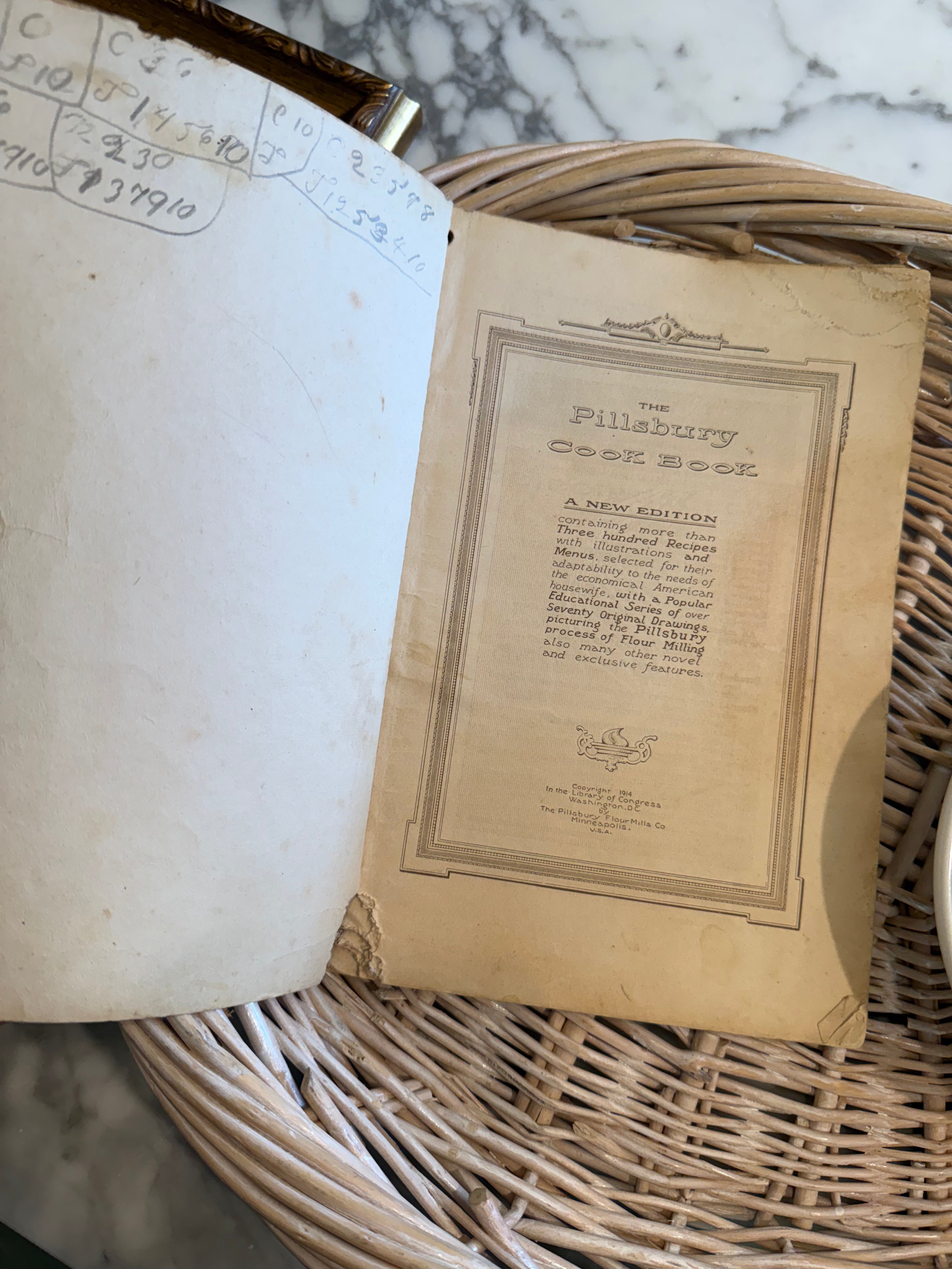 Antique 1913 The Pillsbury Cook Book Softcover (Vintage First Edition Ephemera)