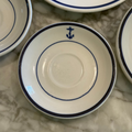 Vintage WWII Shenango US Navy Wardroom Anchor Saucer Plate