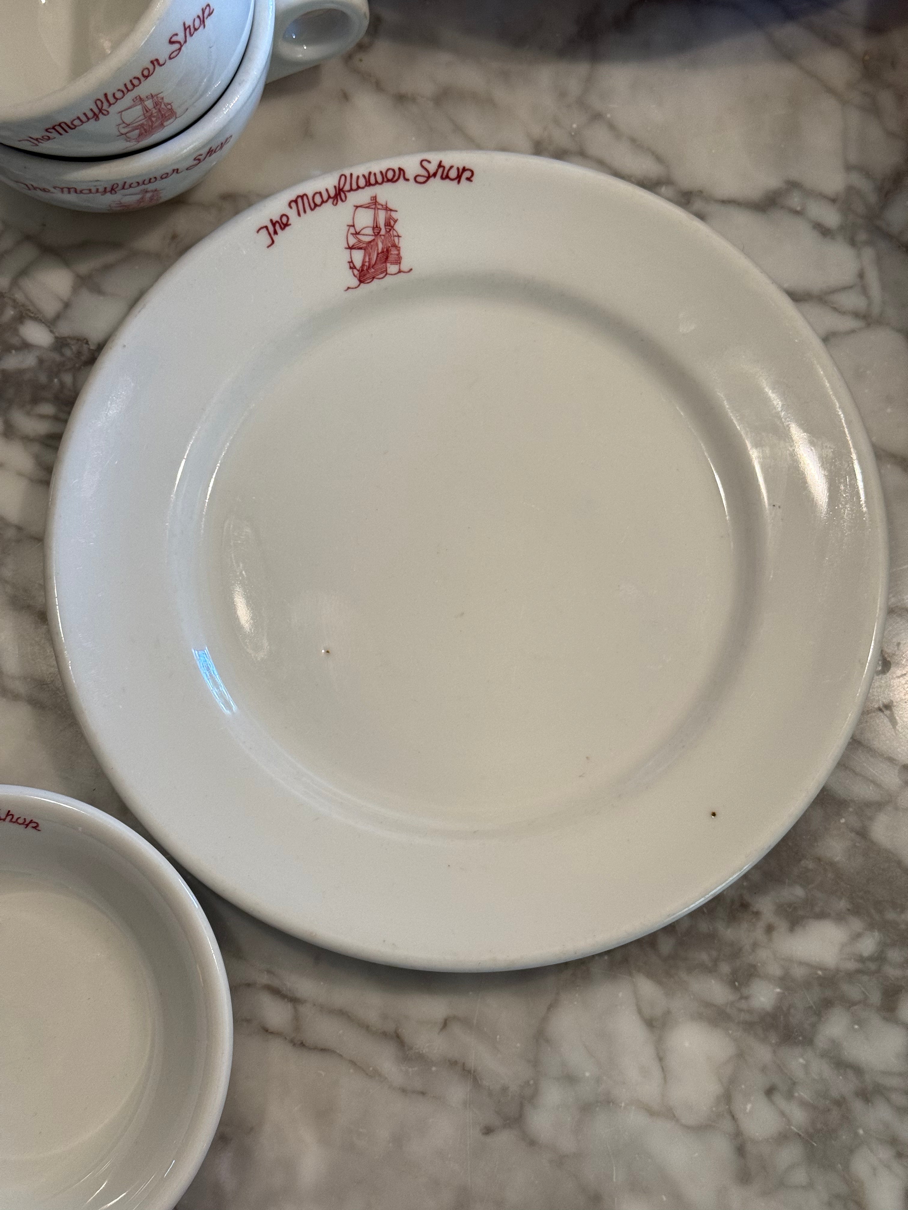 Vintage The Mayflower Shop Restaurantware 9" Dinner Plate