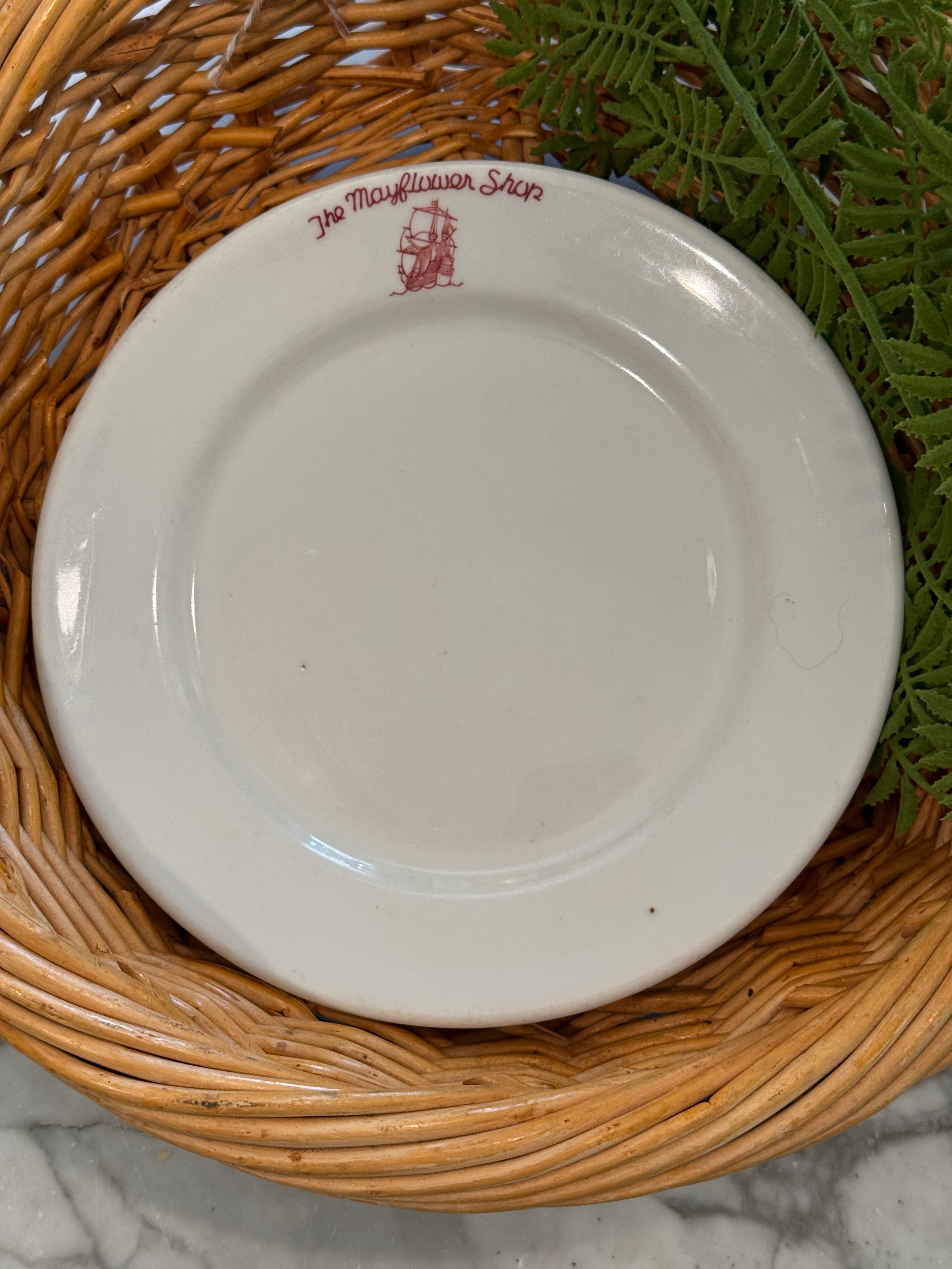 Vintage The Mayflower Shop Restaurantware 9" Dinner Plate