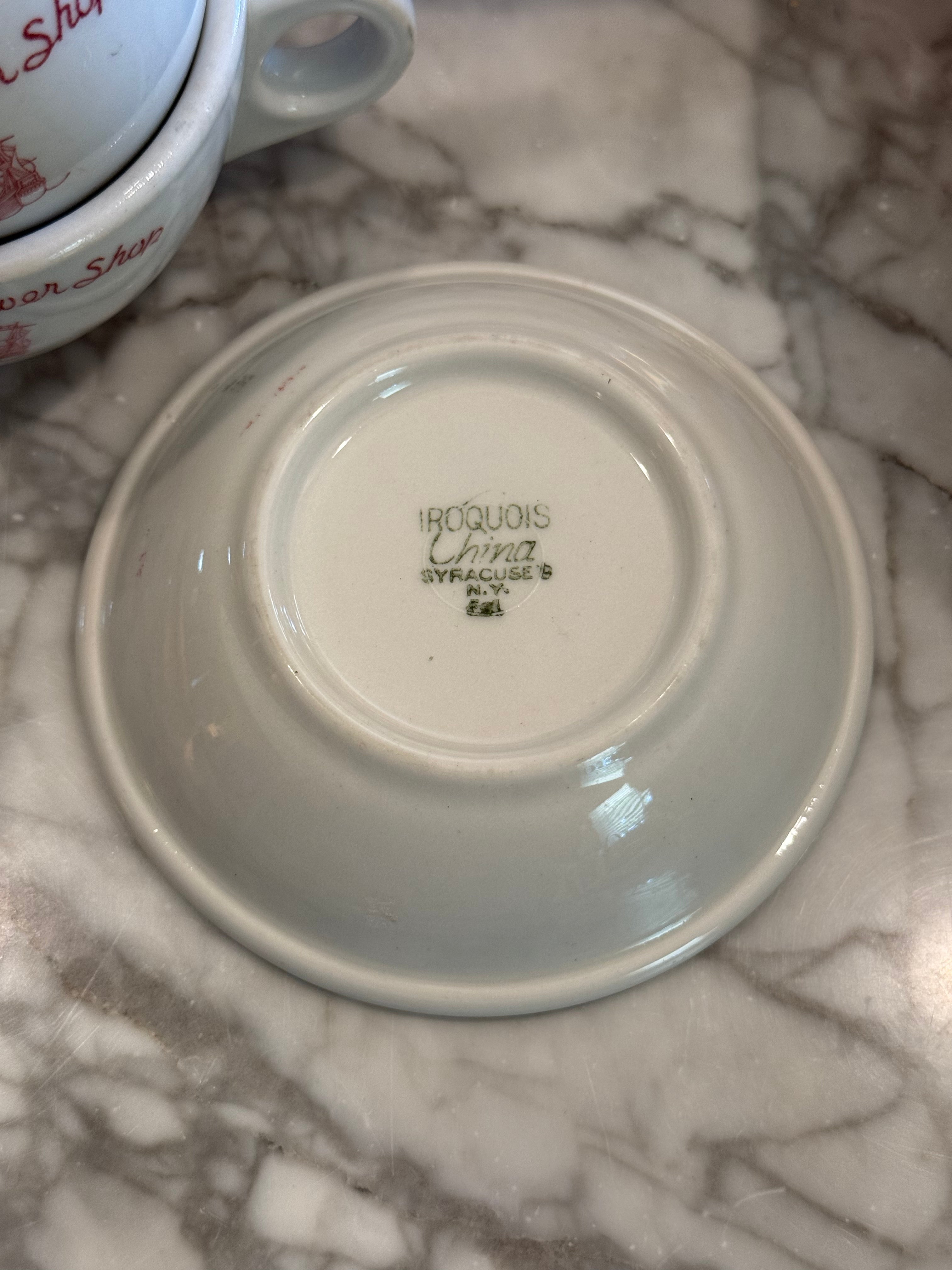 Vintage The Mayflower Shop Restaurantware Small Butter Pat Dish