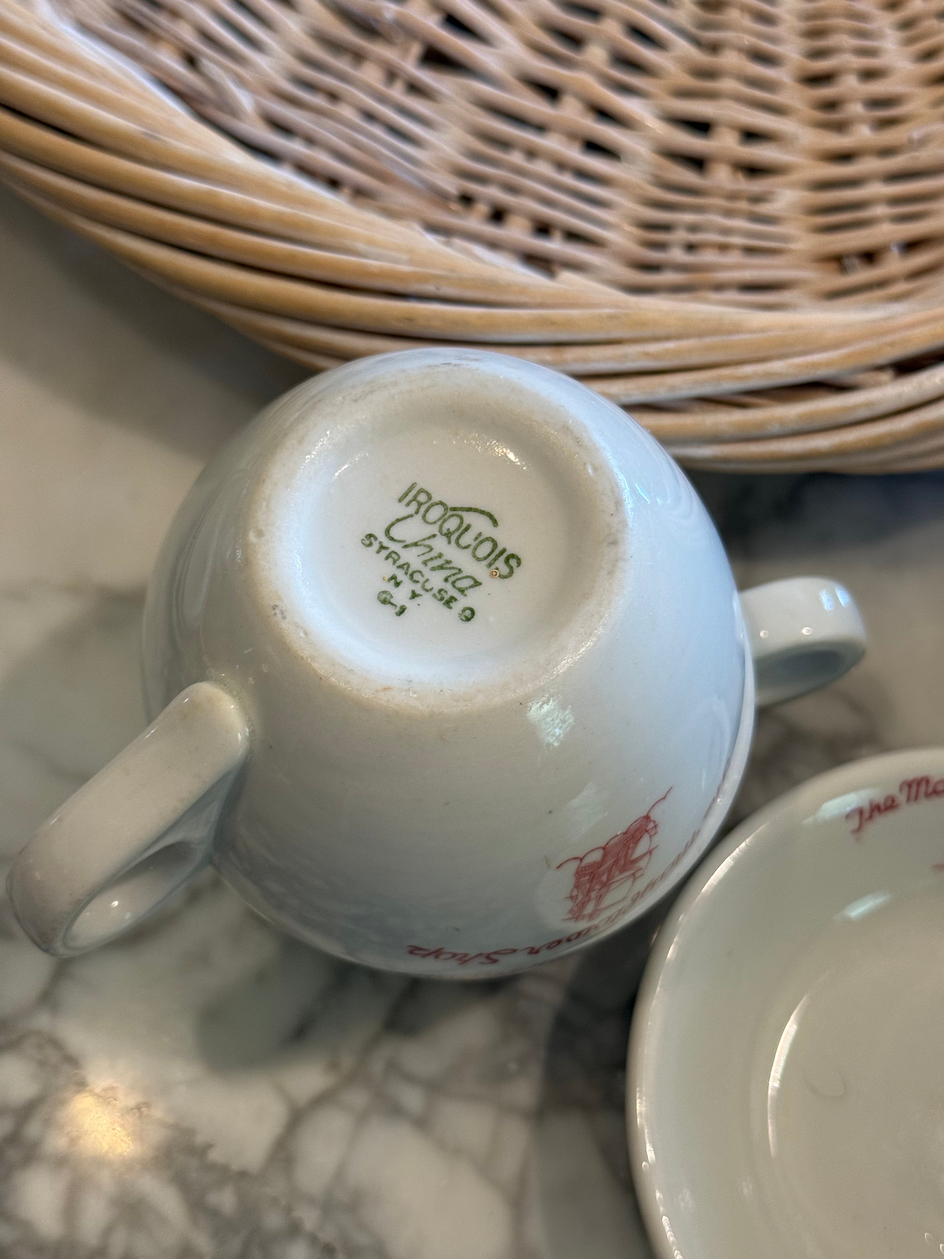 Vintage The Mayflower Shop Restaurantware Coffee Cup