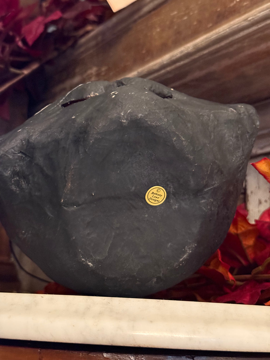 Bethany Lowe Vintage Black "Happy Cat" Bucket Halloween Lantern