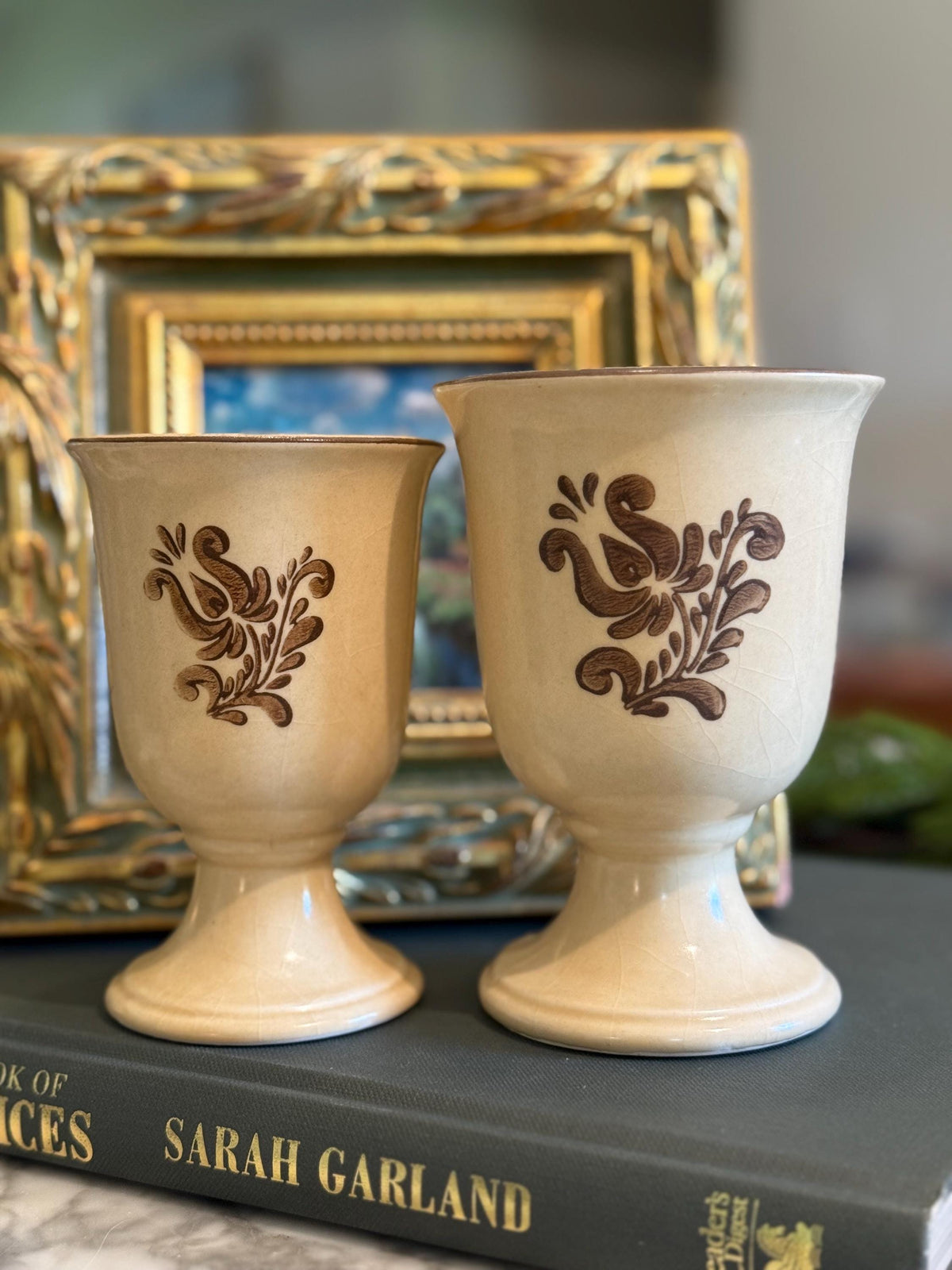 5.5" Pfaltzgraff Village Footed Goblet
