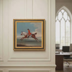 The Paddock No. 03 - 10x10" Framed English Racehorse Equestrian Portrait