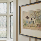 The Field Dog No. 02 - Archival Deckled Edge Framed Hunting Dog Print