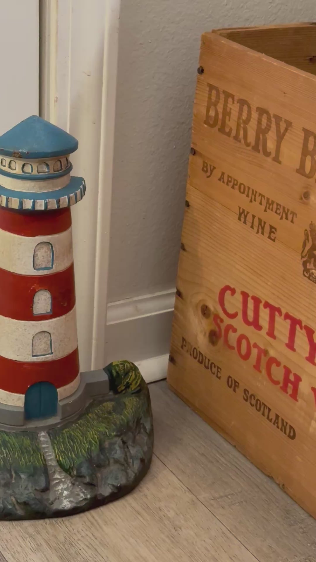 Vintage Cast Iron Lighthouse Door Stop - Cape Cod Nautical Decor