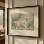 The Field Dog No. 04 - Archival Deckled Edge Framed Fine Art Retriever Print