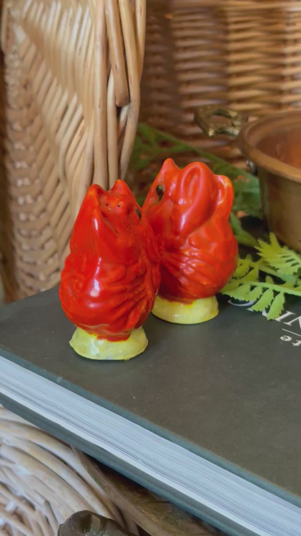 Vintage Coney Island Ceramic Lobster Salt & Pepper Shakers
