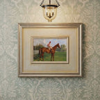 The Paddock No. 02 - 5x7" Framed English Horse Jockey Equestrian Portrait
