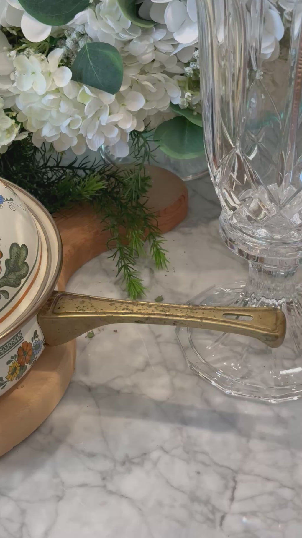 Vintage Villeroy and Boch Alt Amsterdam Enamel Skillet with Lid