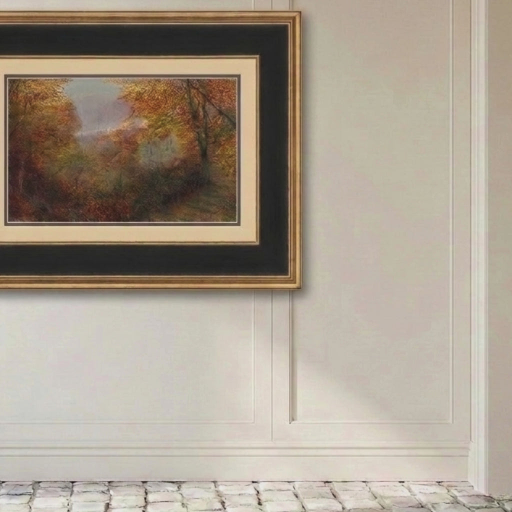 Autumn No. 02 - John Atkinson Grimshaw 16" x 11" Framed Landscape Art Print