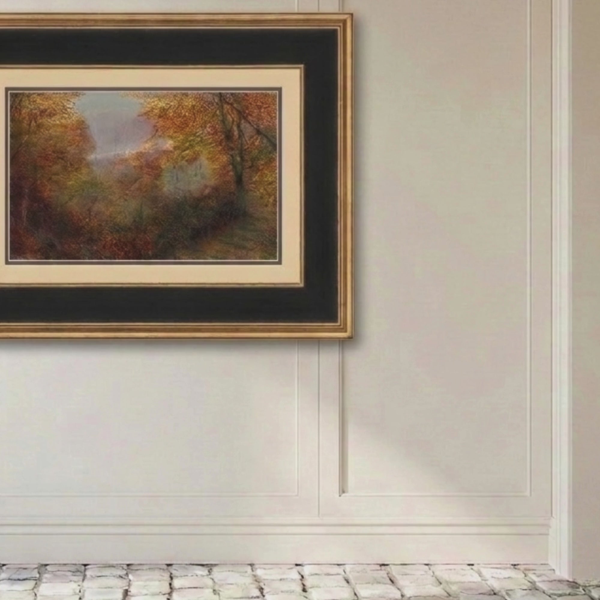 Autumn No. 02 - John Atkinson Grimshaw 16" x 11" Framed Landscape Art Print