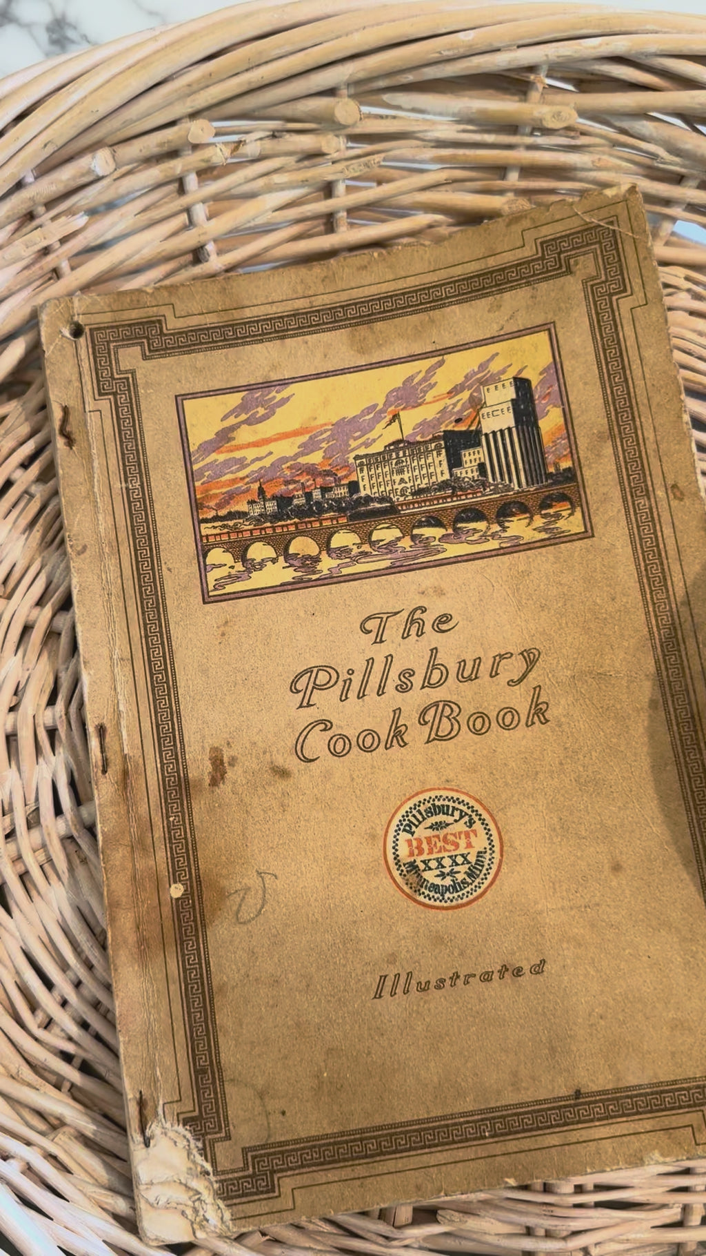 Antique 1913 The Pillsbury Cook Book Softcover (Vintage First Edition Ephemera)