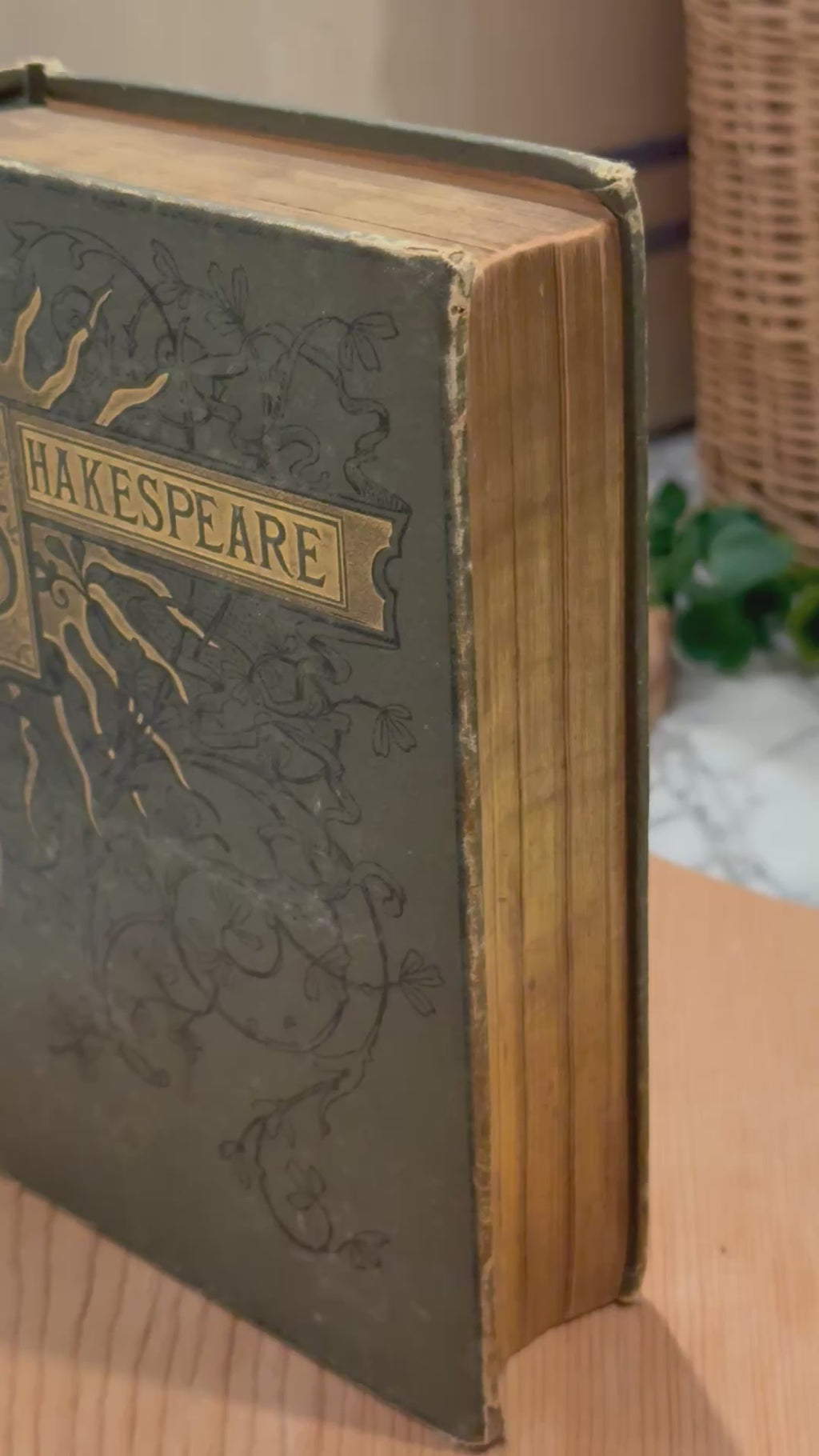 Antique 1880s Illustrated Shakespeare Volume