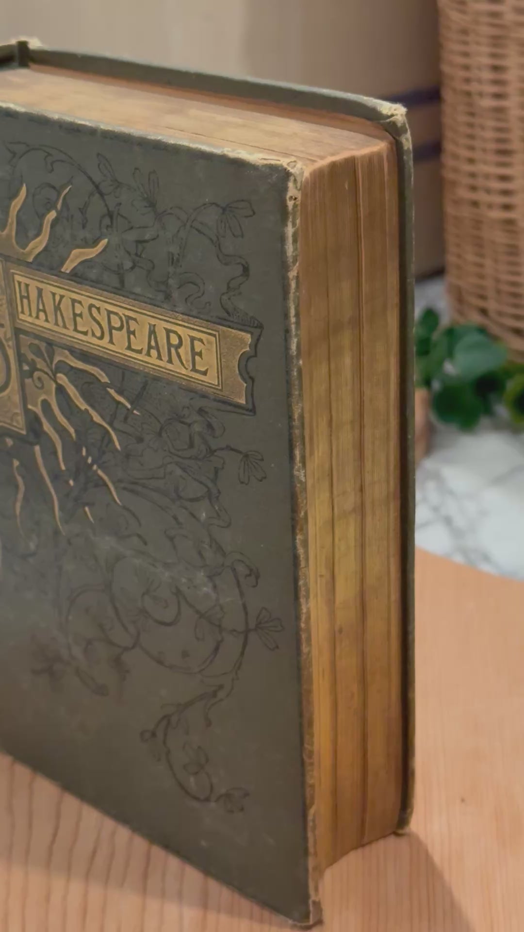 Antique 1880s Illustrated Shakespeare Volume