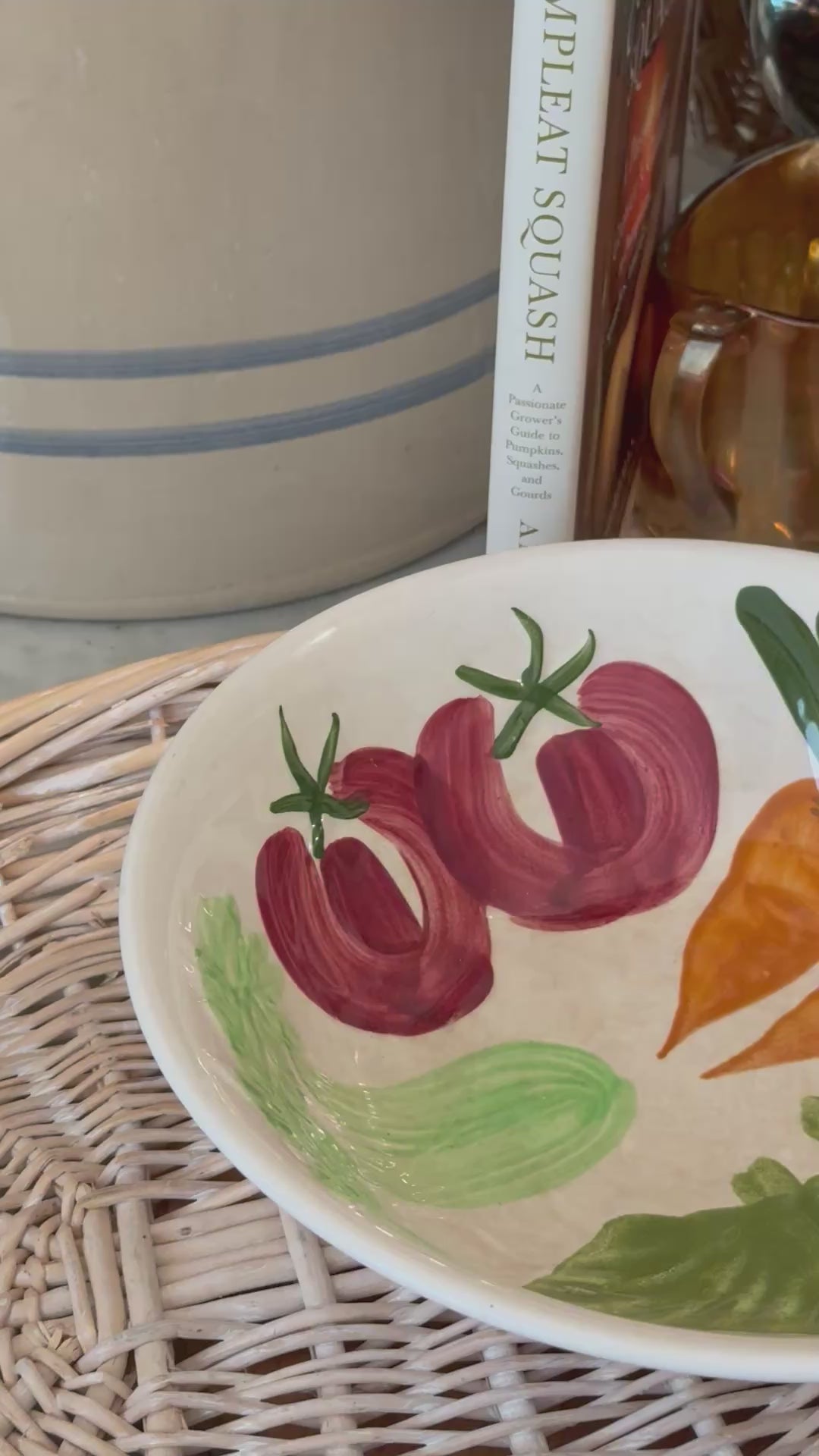 Vintage Ironstone Vegetable Large Serving Bowl