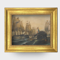 The Clipper No. 05 - Framed archival reproduction of The Battle of Trafalgar by Konstantinos Volanakis.