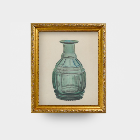 The Found Object No. 02 - Framed c. 1939 vintage carafe art print, archival American design restoration by Van Silvay.